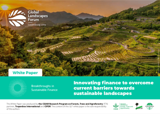 thumbnail of Innovating Finance to Overcome Current Barriers Towards Sustainable Landscapes