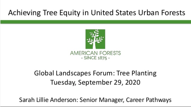 thumbnail of Achieving Tree Equity in United States Urban Forests